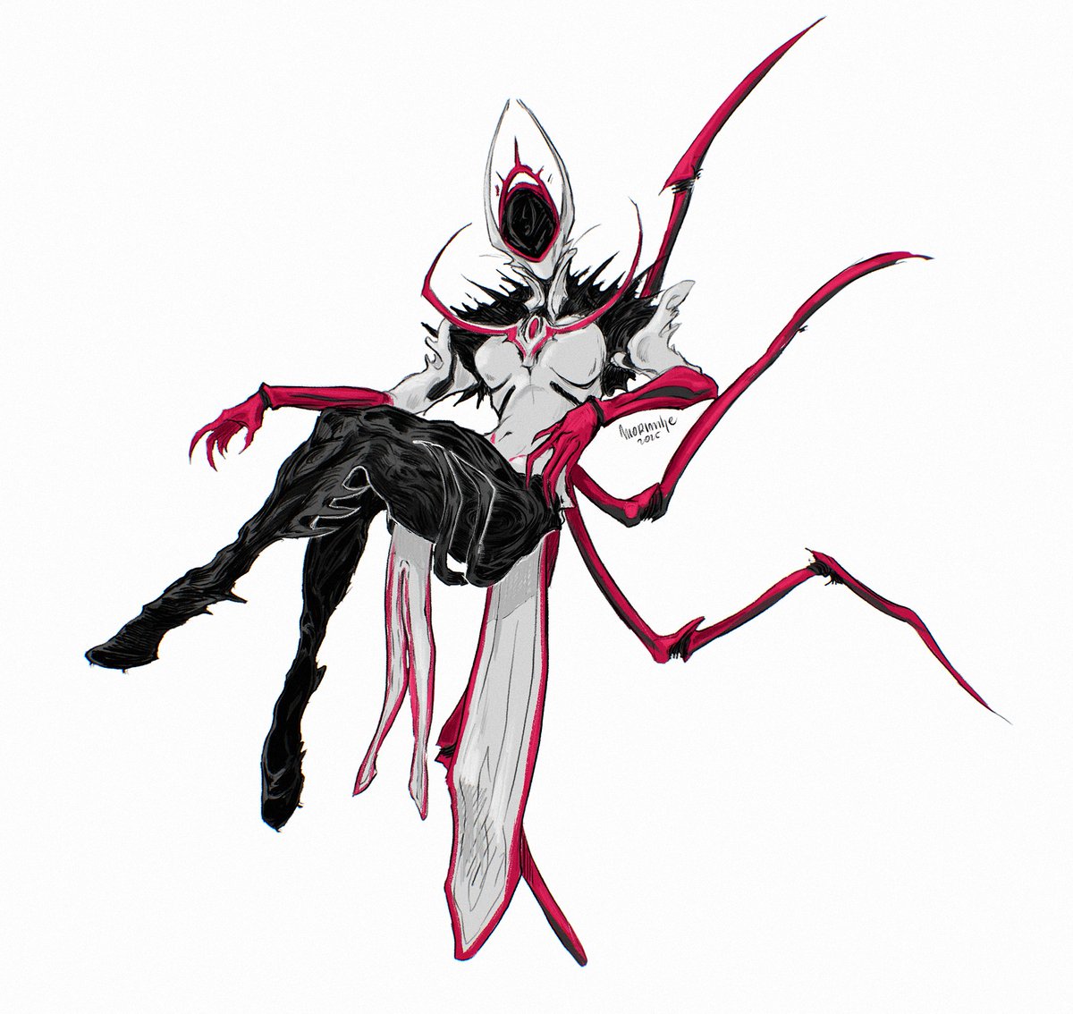one more sketchy Oraxia #warframefanart #tennocreate #oraxia #warframe