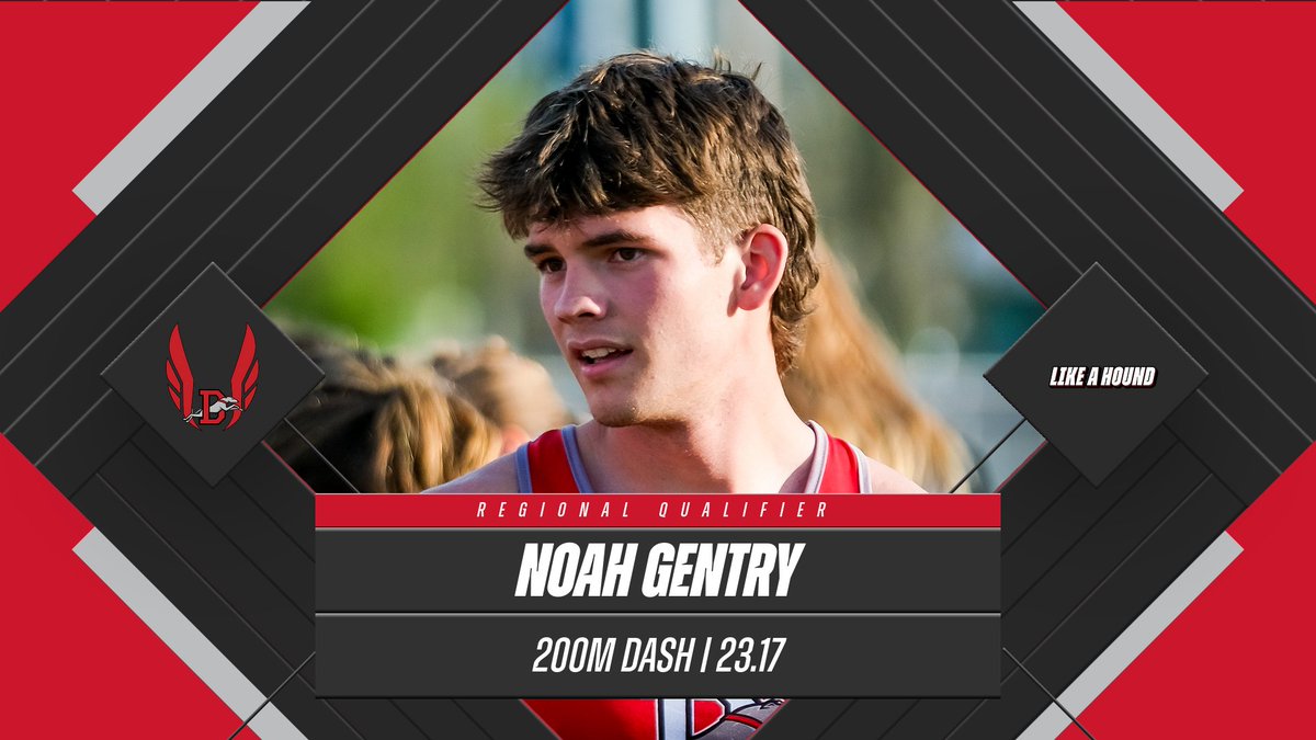 Congratulations to Noah Gentry for placing 3rd in the 200m Dash. His time of 23.17 qualifies him for next weeks regional meet.