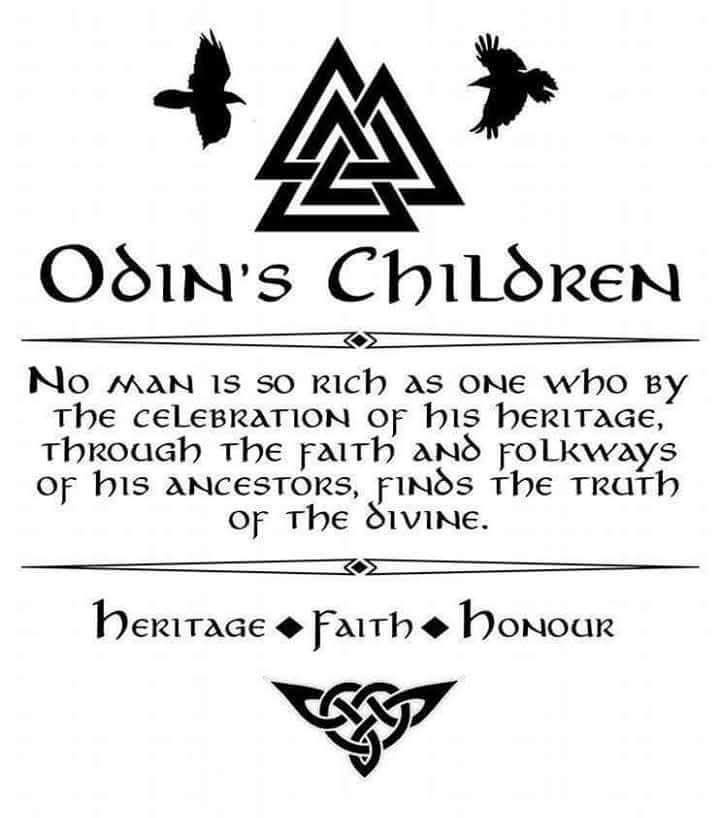 Heritage, Faith and Honour..
Follow the Old Gods!
#HeathenPride ⚔️🛡️🤘🏻