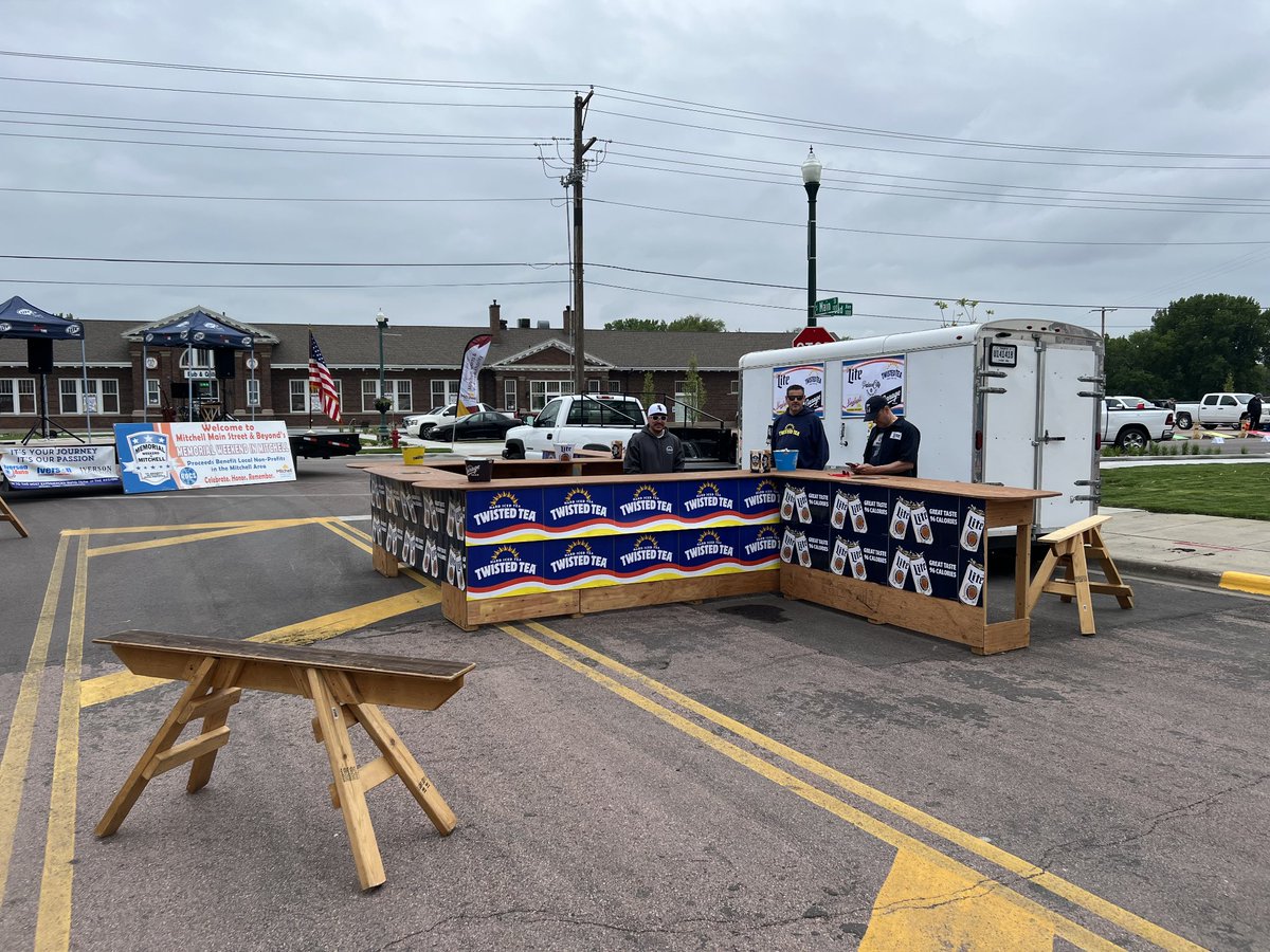 Smiles for miles, go give these the business! Memorial Weekend in Mitchell has begun!