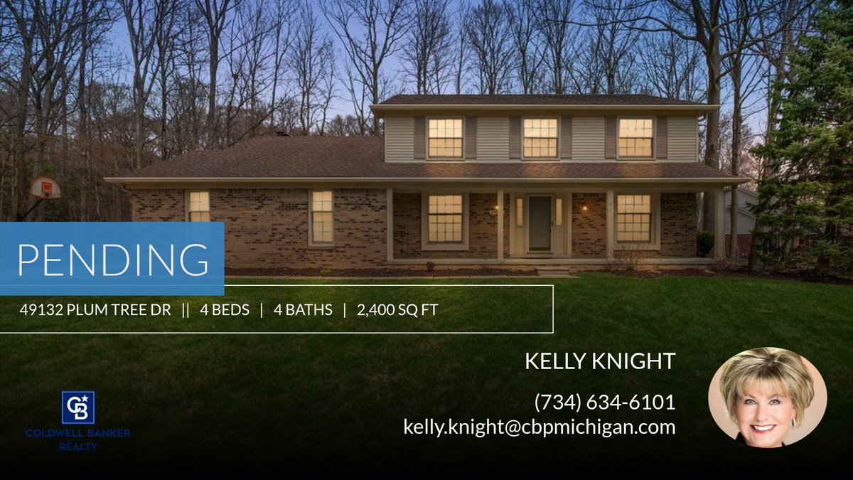 KellyKnightSold's tweet image. This home is now under contract! If you'd like to talk about other available homes 🏘️ in the area or if you're interested in selling your home, don't hesitate to reach out at (734) 634-6101.

Kelly Knight homeforsale.at/49132_PLUM_TRE…