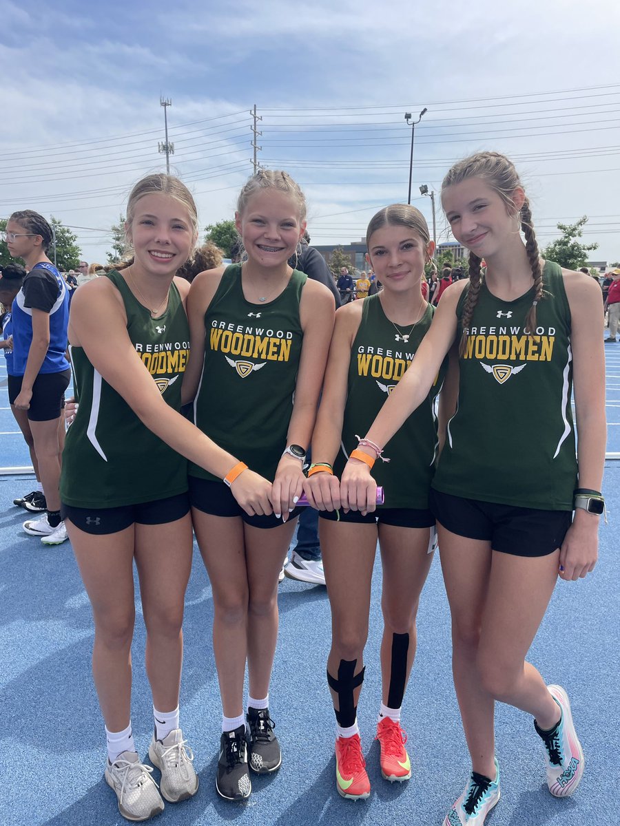 GMS is representing our school well at the middle school state track meet today! Congrats to Liv Judge-state champ in shot and high jump! 🥇