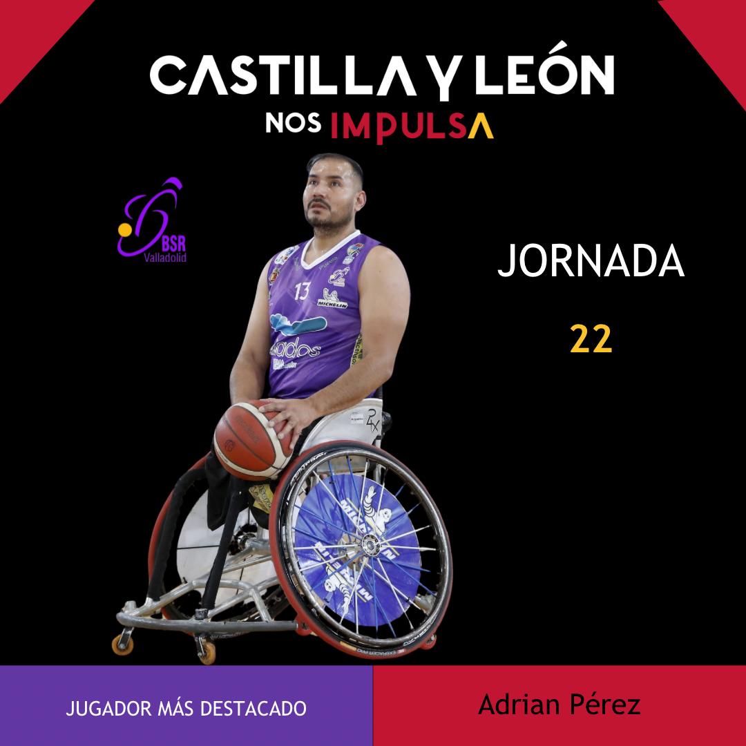 El premio #castillayleónnosimpulsa correspondiente a la 22°Jornada de la SuperLiga <a href="/Fundacion_ONCE/">Fundación ONCE</a> es para Adrián Pérez.

<a href="/BsrEspana/">BSREspaña</a>