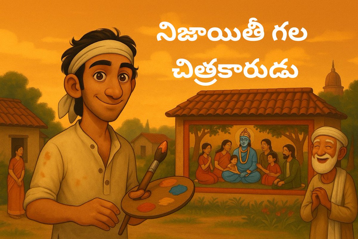 lo_kesh_06's tweet photo. 🎨 నిజాయితీ గల చిత్రకారుడు — ఒక తెలుగులో యానిమేటెడ్ కథ, నిజాయితీ మరియు మనోభావాలపై ఆధారితంగా.
ఒక చిత్రకారుడు, ఒక మార్గదర్శకం.
📺 చూడండి 👉 https://t.co/27aTCYSFdg

#తెలుగుకథలు #నిజాయితీకథ #గ్రామకథ #HonestPainterTelugu #MoralStories https://t.co/B2PU7bLqfK