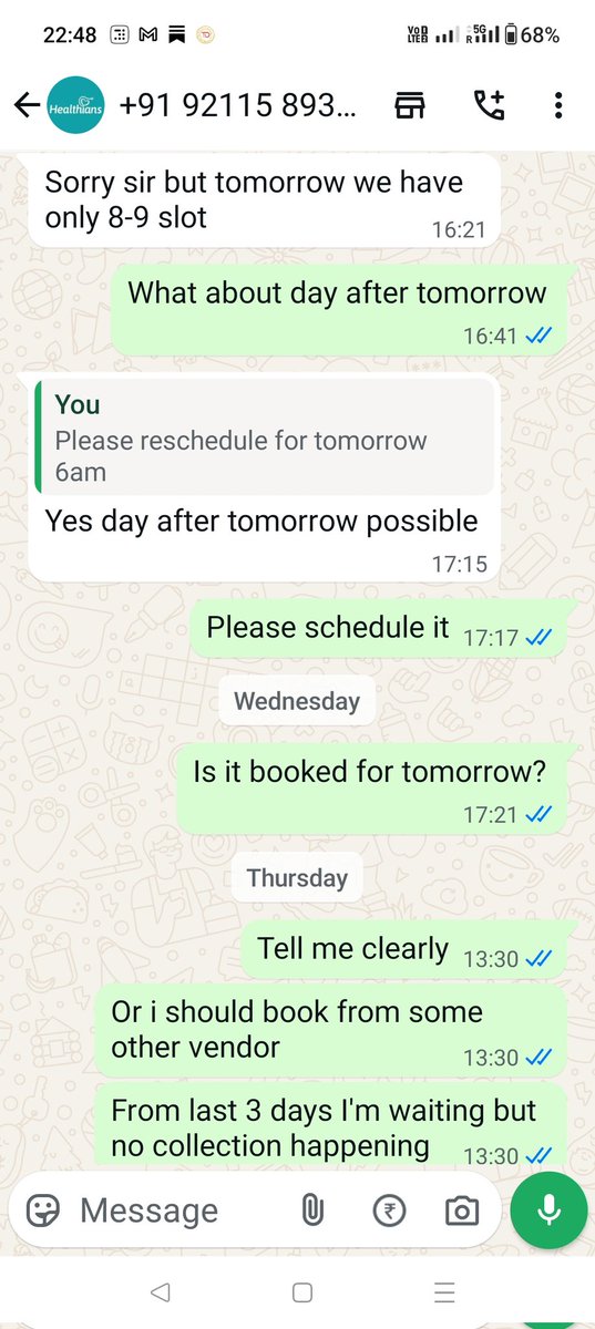 safiuz's tweet image. @HealthiansHelp @healthians  Inspite of repeated followups for a week no booking/ collection happening. This kind of service shows pure *arrogance* and *disregard for customers*. You’ve clearly stopped caring about basic accountability. #CustomerExperience #FailedService