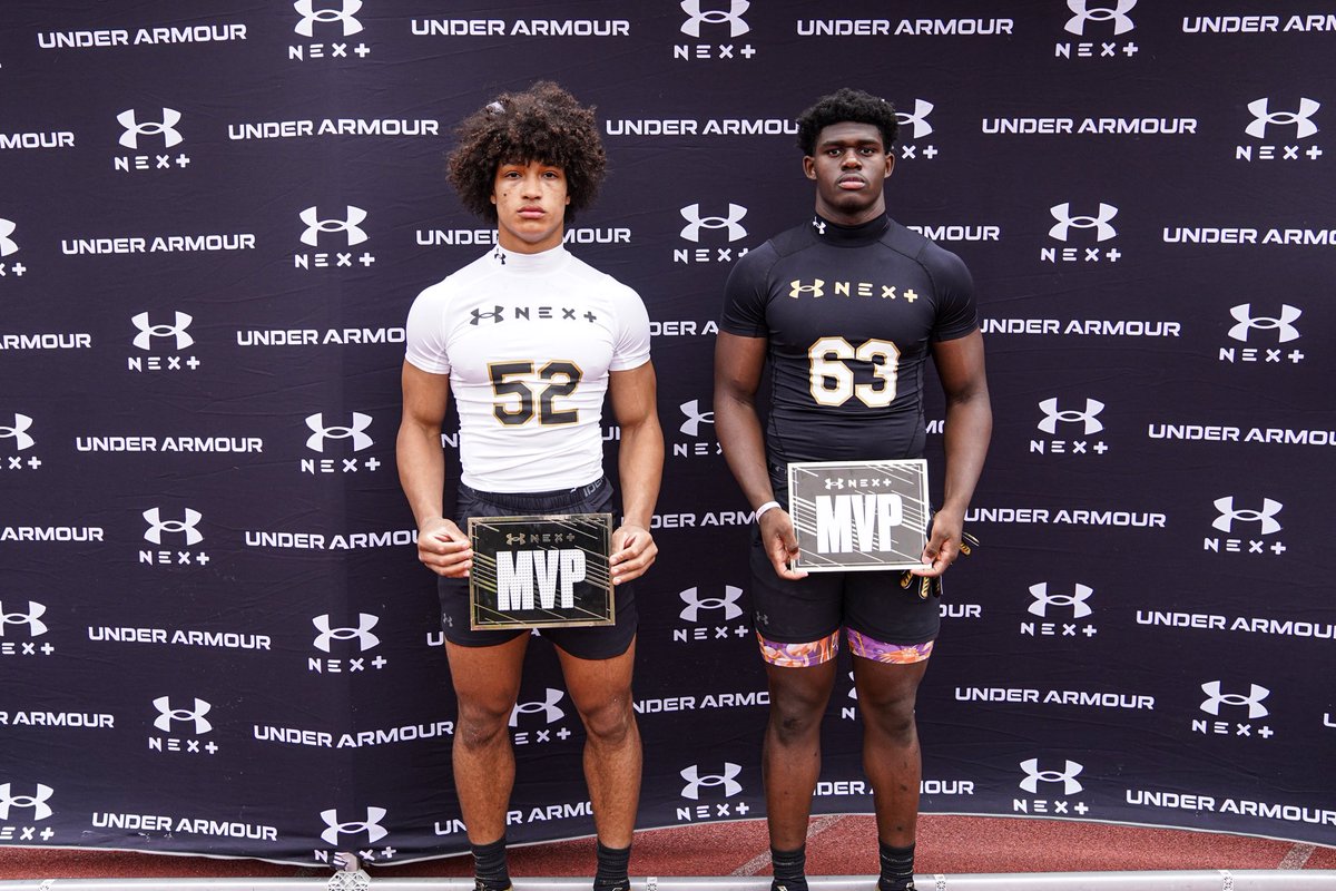 Billy Tucker (@theucreport) on Twitter photo Award winners in the running back and linebacker group at UA Next New Jersey #UANext
RB <a href="/XavierBala14/">Xavier Bala</a>
LB <a href="/Mikahi_allen18/">Mikahi Allen ⭐⭐⭐⭐</a>
Good work‼️ Award winners in the running back and linebacker group at UA Next New Jersey #UANext
RB <a href="/XavierBala14/">Xavier Bala</a>
LB <a href="/Mikahi_allen18/">Mikahi Allen ⭐⭐⭐⭐</a>
Good work‼️