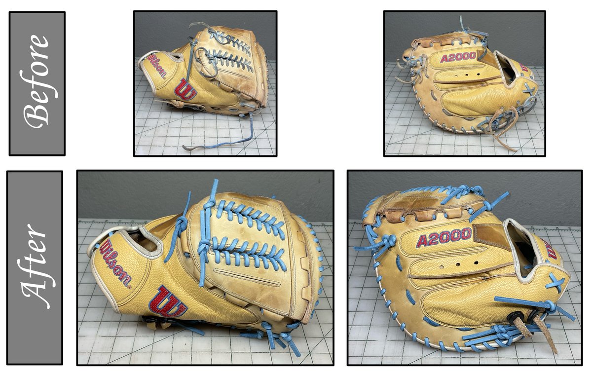 NWA Glove Relacing (@nwagloverelace) on Twitter photo This glove saw a lot of use this spring! Cleaned, Conditioned and relaced this gamer for <a href="/_amberturner06/">Amber Turner</a> ! She had a great Freshman season at <a href="/TulsaSoftball/">Tulsa Softball</a> and will be one to watch! This glove saw a lot of use this spring! Cleaned, Conditioned and relaced this gamer for <a href="/_amberturner06/">Amber Turner</a> ! She had a great Freshman season at <a href="/TulsaSoftball/">Tulsa Softball</a> and will be one to watch!