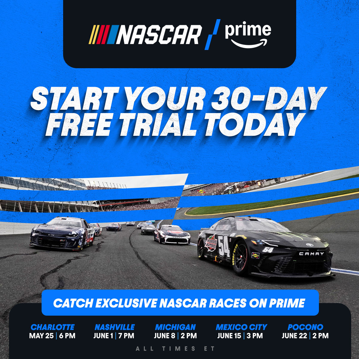 Bristol Motor Speedway (@itsbristolbaby) on Twitter photo Start your FREE trial and watch the #CocaCola600 this weekend!
πΊ: amazon.com/amazonprime
.<a href="/SportsonPrime/">Sports on Prime</a> Start your FREE trial and watch the #CocaCola600 this weekend!
πΊ: amazon.com/amazonprime
.<a href="/SportsonPrime/">Sports on Prime</a>