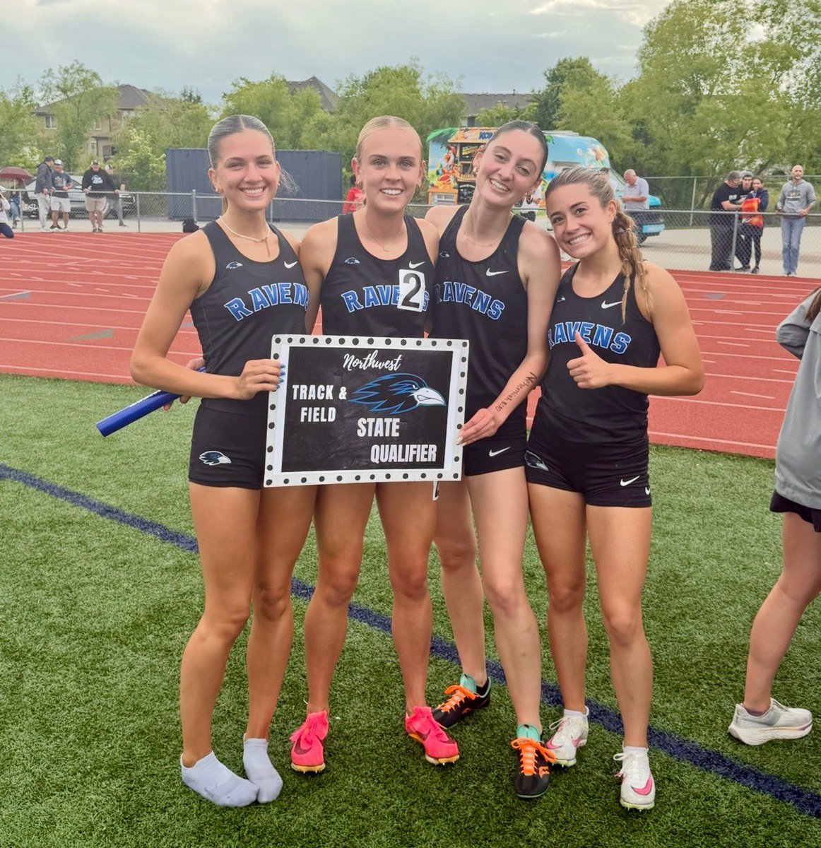 Mike Stephens (@onwravenstf) on Twitter photo The girls 4x800m Relay team of <a href="/alligillispie08/">Alli Gillispie</a> <a href="/zori_primavera/">Zorianna Primavera</a> <a href="/BrynnLewis25/">Brynn Lewis</a> and Lauren Huddleston set a New SCHOOL RECORD with a time of 9:32.65 in winning the regional meet. Congrats Ladies! The girls 4x800m Relay team of <a href="/alligillispie08/">Alli Gillispie</a> <a href="/zori_primavera/">Zorianna Primavera</a> <a href="/BrynnLewis25/">Brynn Lewis</a> and Lauren Huddleston set a New SCHOOL RECORD with a time of 9:32.65 in winning the regional meet. Congrats Ladies!