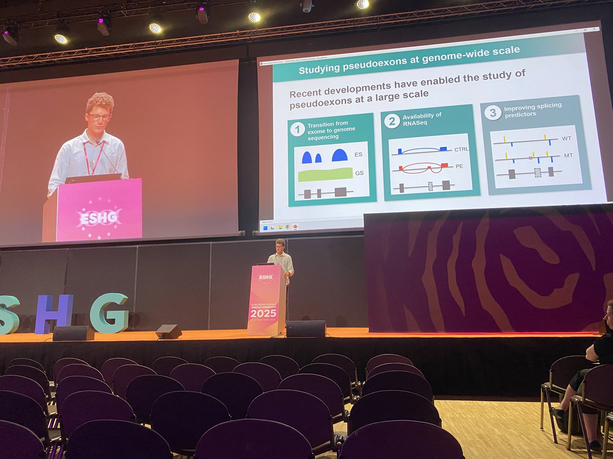 And now, <a href="/francois_leco/">François Lecoquierre</a> from Oxford!
Mapping intronic variants predicted to result in pseudo-exons. Great idea, massive amount of work, great resources, interesting novel insights into human genomics, and new diagnoses! Congrats!!!