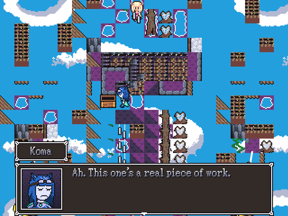 callmeDJ169's tweet photo. @KnightShiftDev Just what happened in this once lovey-dovey dream to turn it into this glitchy mess? And how is Koma the Dream Diver not fazed one bit? Find out for yourself in The Dream Is Dead, @Lumi_dev and I's submission to #RPGMakerJam! #ScreenshotSaturday https://t.co/8wYAbisn8W https://t.co/cmb86gKlsr