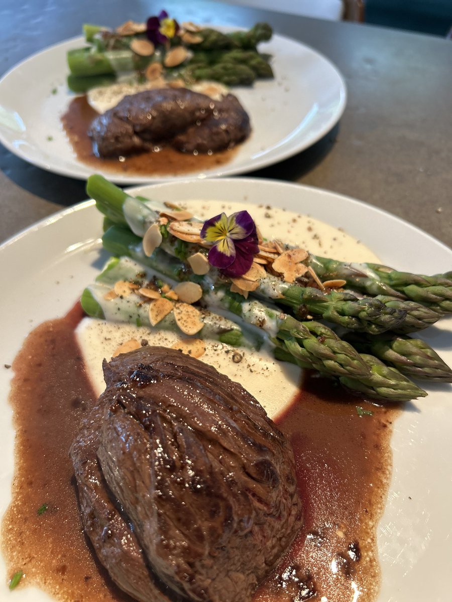 Bavette et asperges du Québec 😋😋