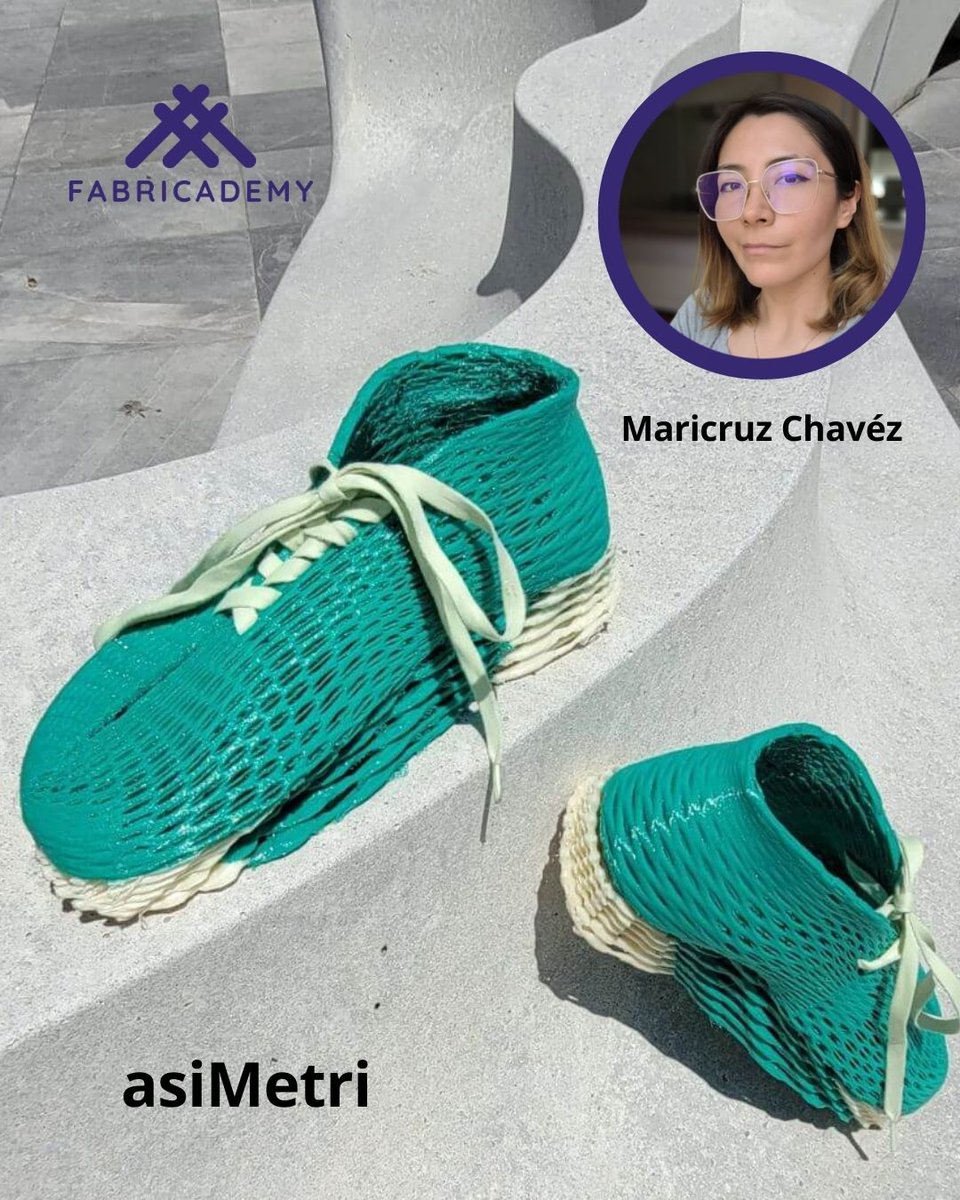 🧵Desde Puebla, Maricruz García presenta su proyecto #Fabricademy:
 asiMETRI, una ortesis para el hueso sacro inspirada en su experiencia con una diferencia de longitud en las piernas.
¡Gran ejemplo de tecnología con impacto humano!
Inscripciones: textile-academy.org/apply