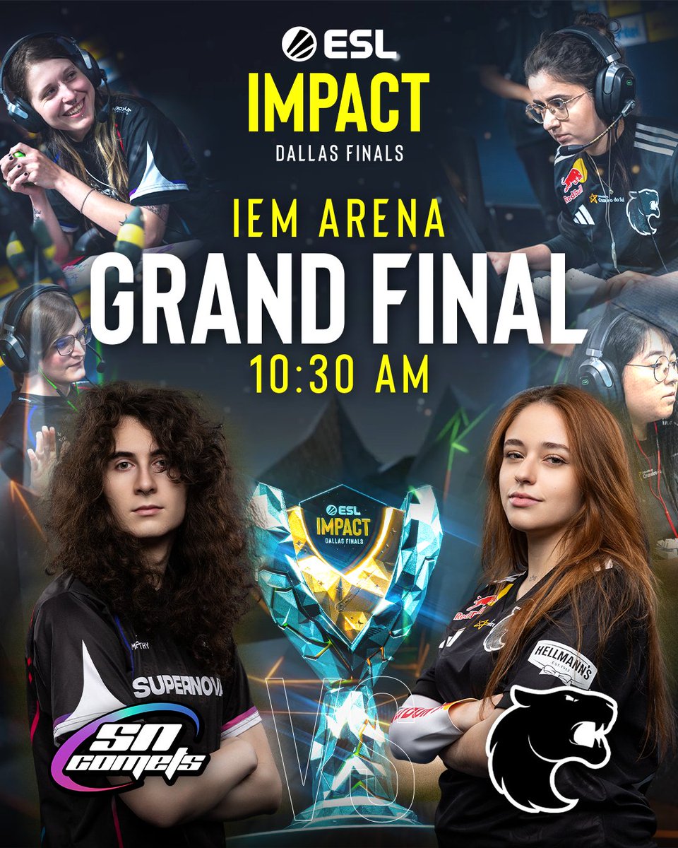 Our Grand Final is set. 

👑Who will be crowned as the NEW #ESLImpact Champions.

<a href="/FURIA/">FURIA</a> VS <a href="/SNComets/">Supernova Comets</a>