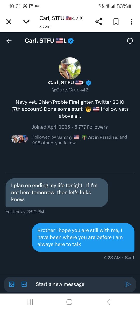 KJW (@hawkesbay69) on Twitter photo Prayers are needed for <a href="/CarlsCreek42/">Carl, STFU ๐บ๐ธล</a> let's all pray he's still with us ๐ Prayers are needed for <a href="/CarlsCreek42/">Carl, STFU ๐บ๐ธล</a> let's all pray he's still with us ๐