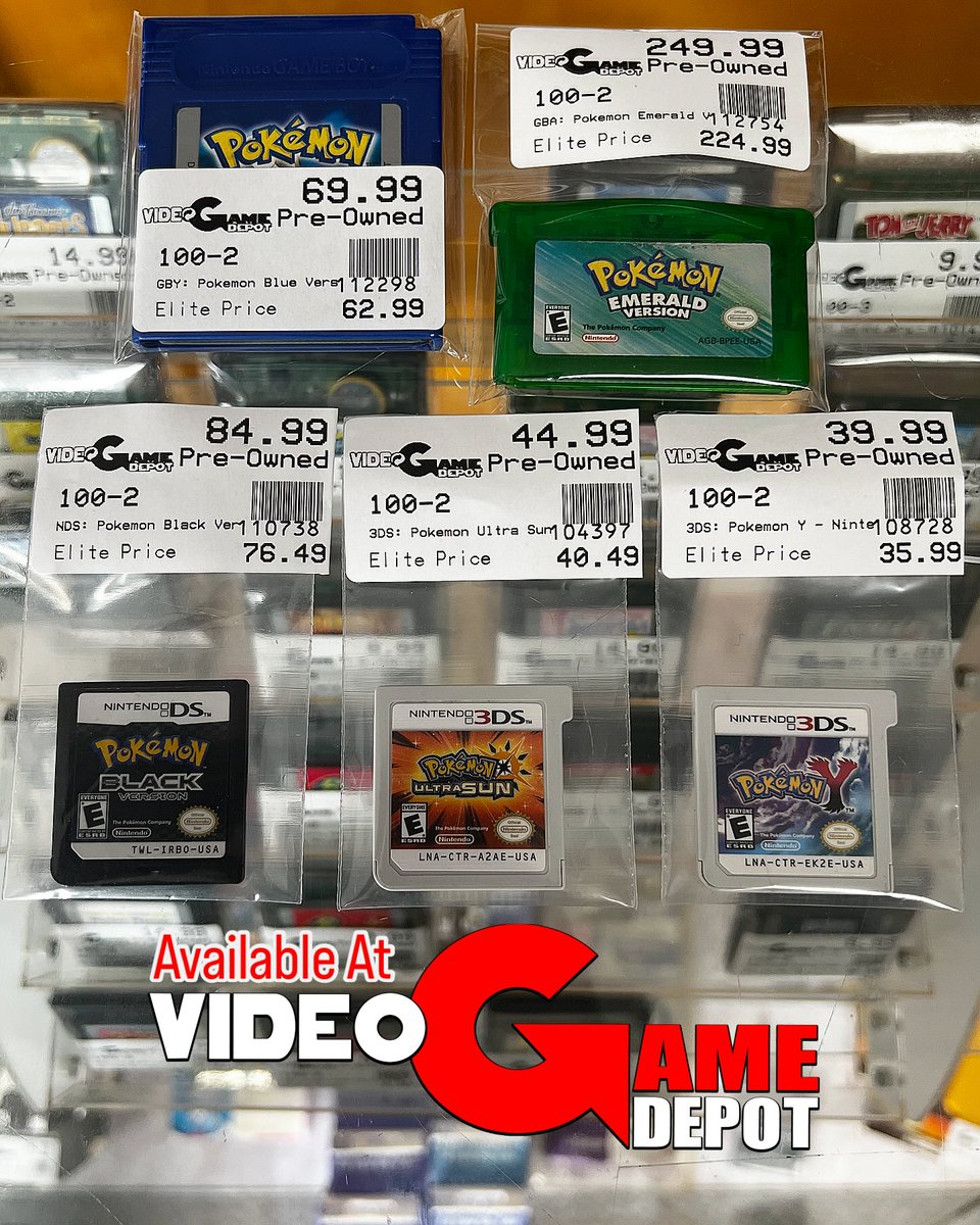 VGDAk's tweet photo. Gotta Catch ‘em All… #Pokèmon!
🎮
Can’t make it to our store? Order online 24/7 at https://t.co/stWkAuxImA we ship worldwide!
🕹️
Game On!
#VideoGameDepot
👾
#VGDhasitall #GameStore #VGD #VGDAK @NintendoAmerica @Pokemon https://t.co/BFpinBxlum