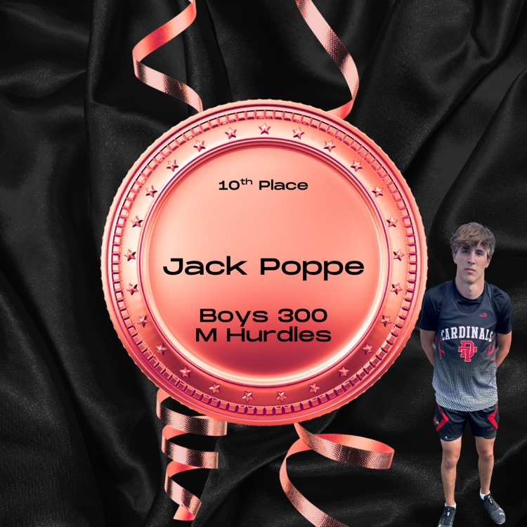 DTCardinals's tweet photo. Congratulations to Jack Poppe on his 10th place finish at the NSAA state meet in the boys 300 M hurdles!
#BirdsFlyingHigh
#TheCardinalWay https://t.co/jvovCnBsyZ
