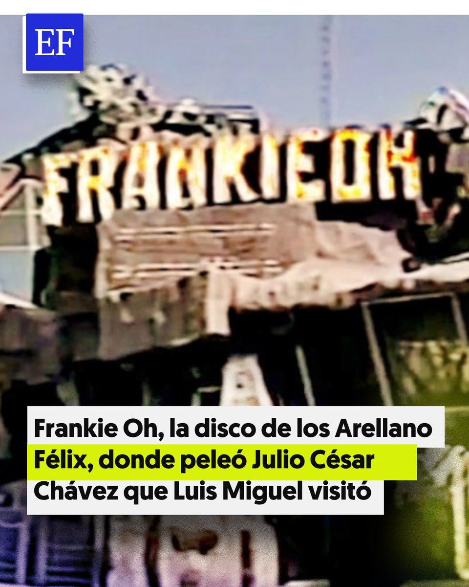 En la época dorada de los Arellano Félix, el Frankie Oh fue escenario de artistas reconocidos y acondicionado para que el boxeador Julio César Chávez sostuviera dos peleas de boxeo profesional.

elfinanciero.com.mx/entretenimient…
