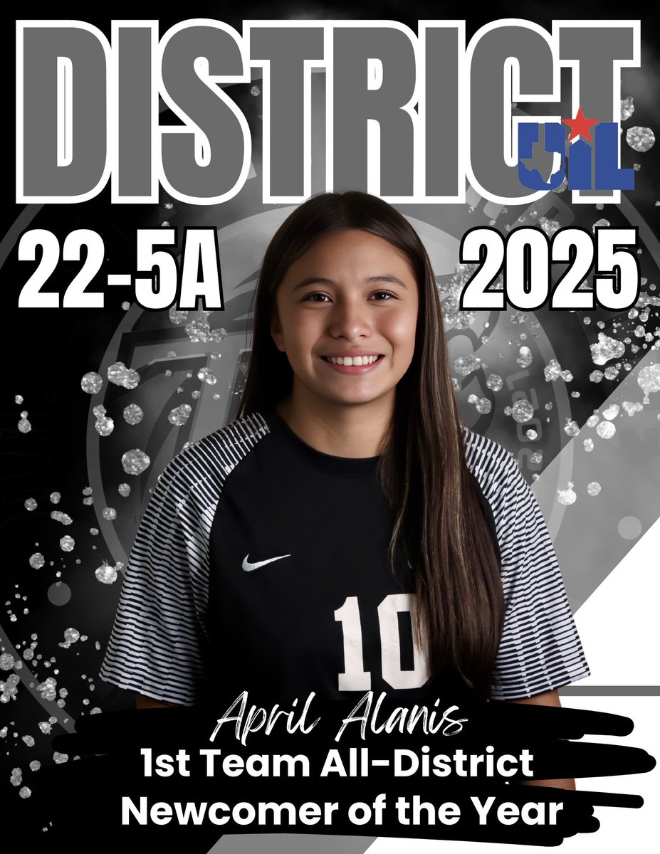 Late post 🚨 Congratulations to Freshman April Alanis for being recognized as the 22-5A District Newcomer of the Year.