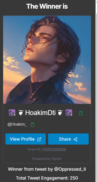 Oppressed_II's tweet image. Hello everyone, the giveaway is over and I am announcing the winners for the 1,000 Robux Giveaway!
@itshilal111
@tlwh6y
The third user who won the initial draw unfortunately never made a gamepass so I had to redraw for a new winner and that winner is:
@Hoakim_
I attached…