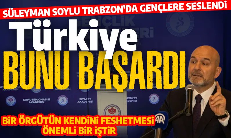 Süleyman Soylu gençlerle buluştu: 'Bir örgütün kendini feshetmesi önemli bir iştir, bugün o başarılmıştır'

trhaber.com/gundem/suleyma…