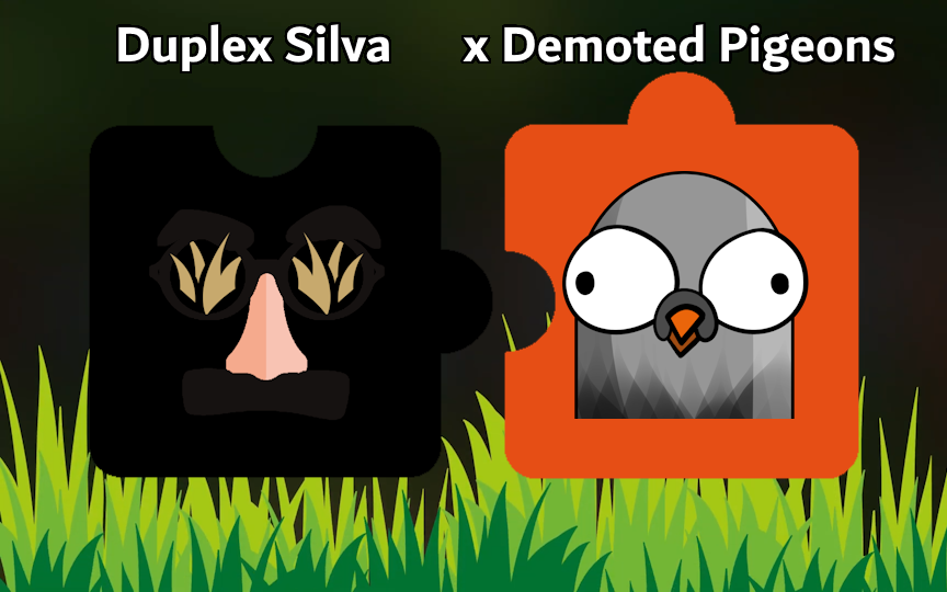 ⚫️🟡 Duplex Silva x Demoted Pigeons

Die Tauben haben sich ein neues Nest im Wald gesucht. Zum Start des neues Splits gehen wir eine Kollaboration mit <a href="/demoted_pigeons/">Demoted Pigeons Esports</a> ein! Ihr könnt unser Div 3 Abenteuer durch regelmäßige Casts mitverfolgen. 

#DuplexSilvaPigeonsEdition 💛🖤