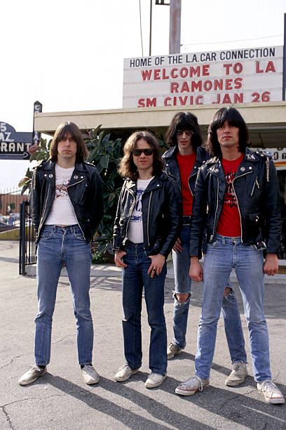 The Ramones in Los Angeles, 1976. Photo from Michael Ochs Archives.