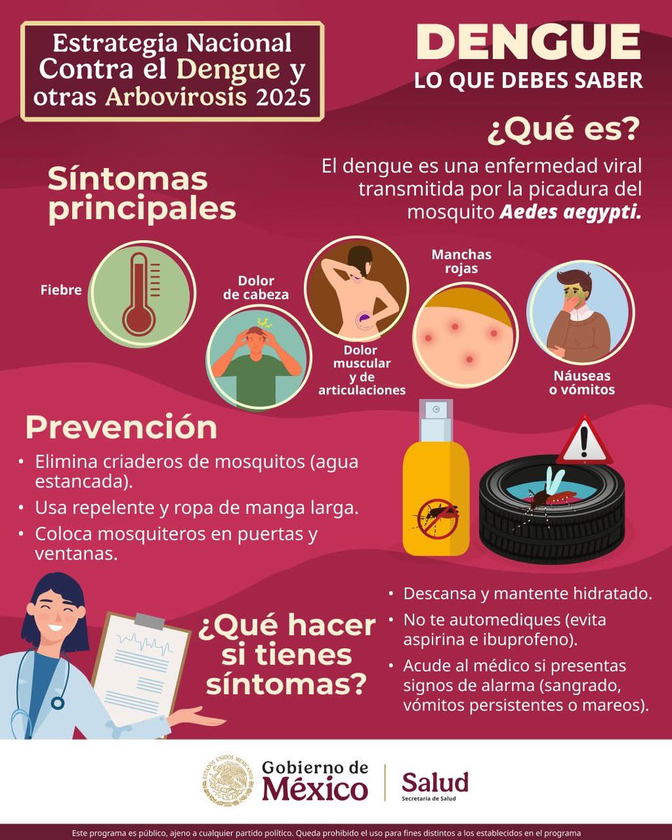 ¡Que no te pique el dengue! 🚫🦟

Un balde con agua estancada es suficiente para convertirse en un criadero de mosquitos. ¡No lo dejes pasar!

Autoridades y población unidas en acción contra el #dengue. 🚫🦟

Haz tu parte: Revisa, elimina y tapa todos los recipientes con agua en