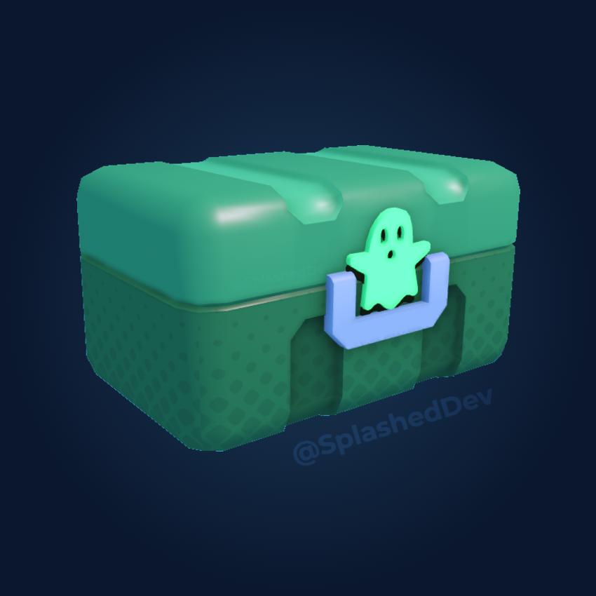 SplashedDev's tweet image. A few ghost-themed crates I made today for a commission!👻👾 #RobloxDev #ROBLOX #Modeling #