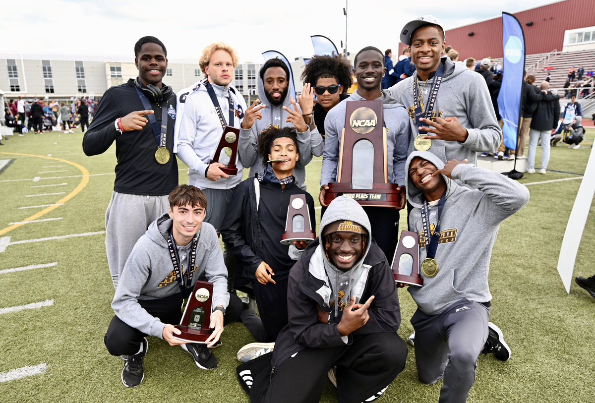 Rowan Athletics (@rowanathletics) on Twitter photo TOP THREE IN THE NATION 🦉
Rowan Men’s Track and Field team finishes third overall at the NCAA Division III Outdoor Championships!
<a href="/RowanMXC_Track/">Rowan Men's XC/TF</a> <a href="/RowanUniversity/">Rowan University</a> <a href="/D3GloryDays/">D3 Glory Days</a> TOP THREE IN THE NATION 🦉
Rowan Men’s Track and Field team finishes third overall at the NCAA Division III Outdoor Championships!
<a href="/RowanMXC_Track/">Rowan Men's XC/TF</a> <a href="/RowanUniversity/">Rowan University</a> <a href="/D3GloryDays/">D3 Glory Days</a>