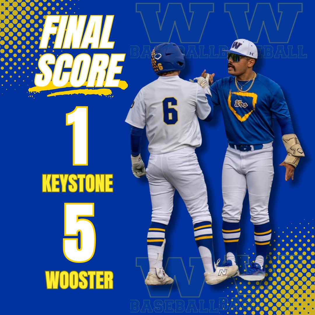 Woo_Baseball (@woo_baseball) on Twitter photo 🚨VARSITY FINAL🚨
Keystone 1, Wooster 5! We move to 23-4 overall behind solid pitching from 5 different pitchers!
Offense led by:
<a href="/ben_winge/">Ben Winge</a> 1H, 2RBI
<a href="/hmeese2025/">Hayden Meese</a> 1H, 2R
<a href="/BradyBowen18/">Brady Bowen</a> 3H, 1R
@brockbowen2424 2H, 3RBI
<a href="/BrianLapp26/">Brian Lapp</a> 2H, 1R
#RollGennys
#GoWoo | <a href="/alwaysageneral/">Wooster HS Athletics</a> 🚨VARSITY FINAL🚨
Keystone 1, Wooster 5! We move to 23-4 overall behind solid pitching from 5 different pitchers!
Offense led by:
<a href="/ben_winge/">Ben Winge</a> 1H, 2RBI
<a href="/hmeese2025/">Hayden Meese</a> 1H, 2R
<a href="/BradyBowen18/">Brady Bowen</a> 3H, 1R
@brockbowen2424 2H, 3RBI
<a href="/BrianLapp26/">Brian Lapp</a> 2H, 1R
#RollGennys
#GoWoo | <a href="/alwaysageneral/">Wooster HS Athletics</a>