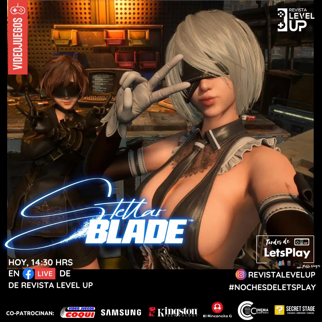 ¡Ya en vivo! ¡Regresamos con #StellarBlade en nuestras #TardesDeLetsPlay en Revista Level Up! #HoyJugamos a uno de los nominados al #GOTY2024 en los #LevelUpAwards en nuestros #SábadosDeSciFi. Comenta y comparte el streaming para participar de los sorteos. facebook.com/share/v/1Fe7FU…
