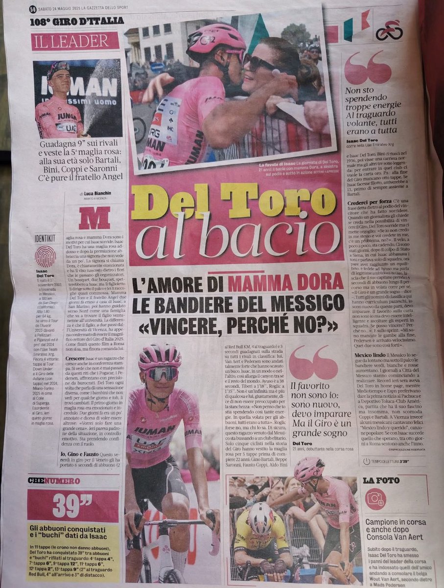 Esperemos que pronto la prensa local y la afición deportiva mexicana le dé la importancia a Isaac que se merece. Un deporte maravilloso con grandes valores. Va a crecer mucho el ciclismo próximamente