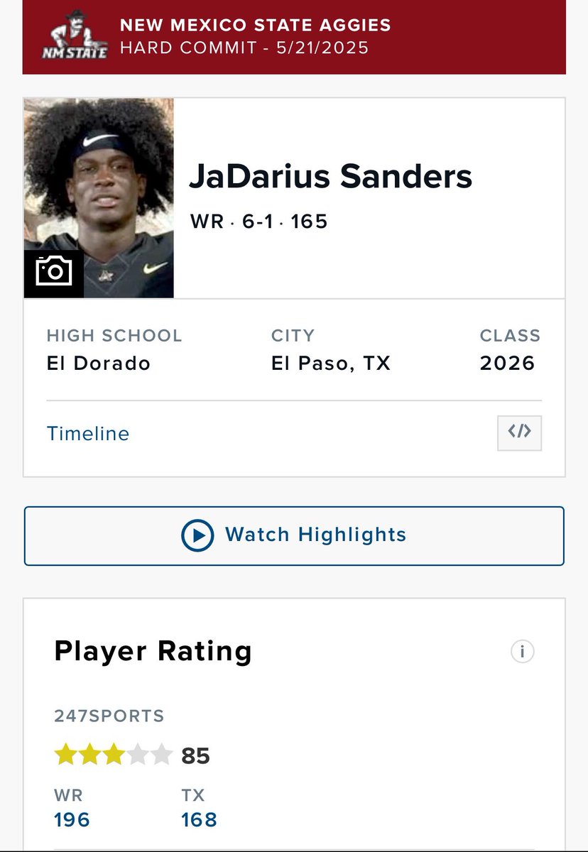 JaDarius Sanders (@jadariusanders) on Twitter photo #AGTG blessed to be rated a 3 Star athlete by <a href="/247Sports/">247Sports</a>! <a href="/247recruiting/">247Sports Recruiting</a> <a href="/MikeRoach247/">Mike Roach</a> <a href="/TomLoy247/">Tom Loy</a> <a href="/ELDO_FB/">Aztecs Football</a> #AGTG blessed to be rated a 3 Star athlete by <a href="/247Sports/">247Sports</a>! <a href="/247recruiting/">247Sports Recruiting</a> <a href="/MikeRoach247/">Mike Roach</a> <a href="/TomLoy247/">Tom Loy</a> <a href="/ELDO_FB/">Aztecs Football</a>