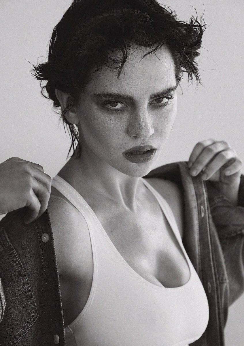 dailysoapy's tweet image. Sophie Thatcher wearing  Calvin Klein for V Magazine