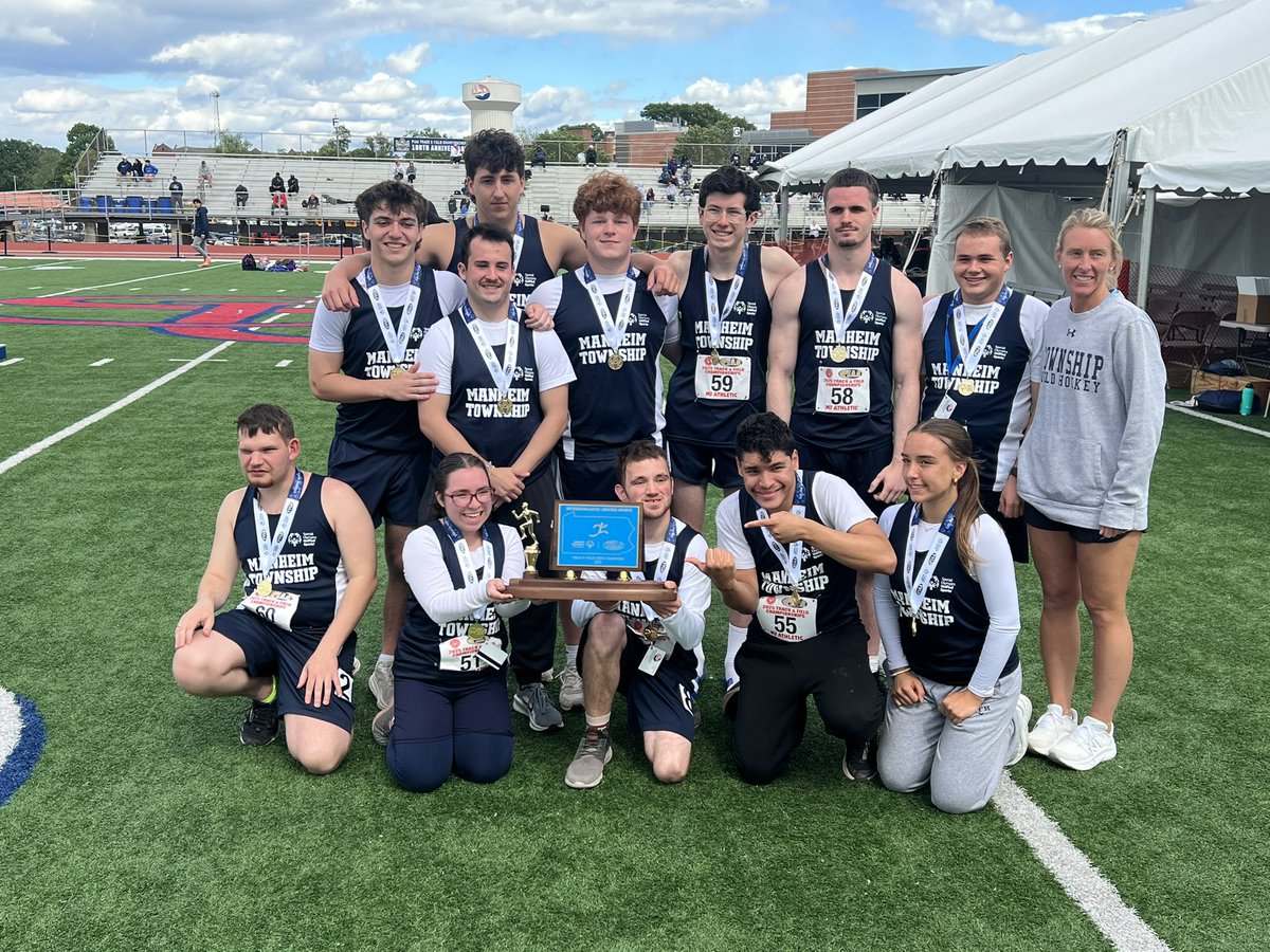 MTSD_ATHLETICS's tweet image. THREE-PEAT! 

For the third straight year, the Manheim Township Unified Track &amp;amp; Field team are State Champions! 

Congratulations to Coach Givens and team! 

#GOSTREAKS