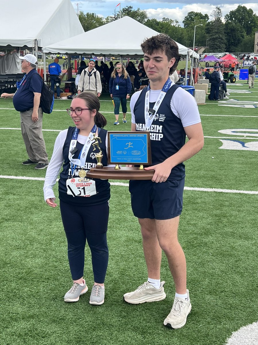 MTSD_ATHLETICS's tweet image. THREE-PEAT! 

For the third straight year, the Manheim Township Unified Track &amp;amp; Field team are State Champions! 

Congratulations to Coach Givens and team! 

#GOSTREAKS