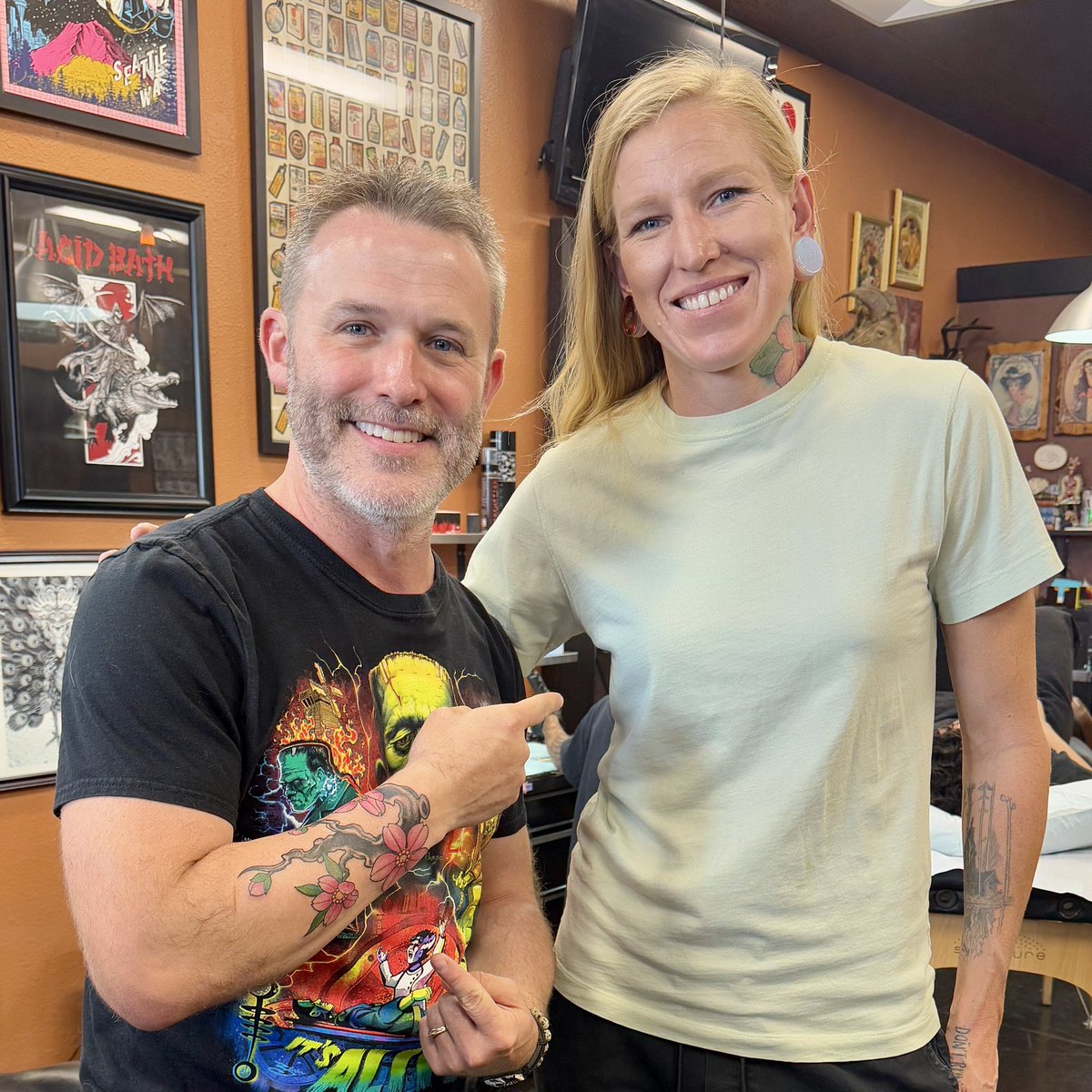 montelight's tweet photo. Huka is amazing! Second tattoo from her, and the work is so beautiful. Give her a call for the best ink work around. #tattooartist #tattooshop #thisis41โค๏ธ #birthdaytattoo https://t.co/Bu1018qYOU