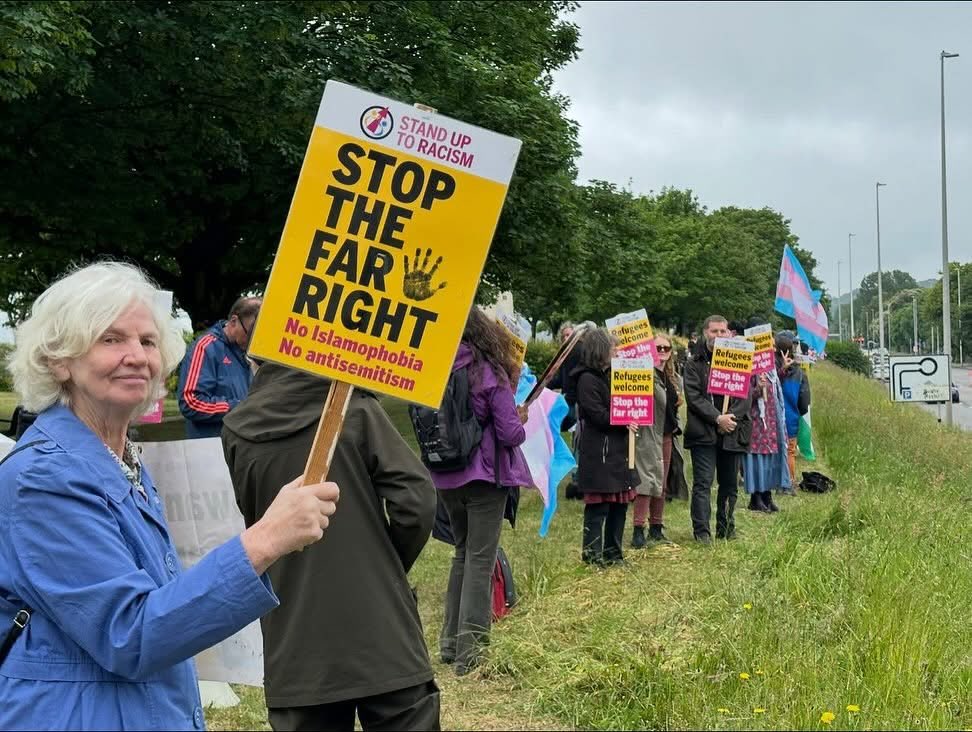 sutr_wales's tweet image. In Swansea the far rights attempt to ‘stop Britain with 500k strikers’ actually mobilised less than the normal queue for Joe’s Ice Cream on a rainy day. Nevertheless opposing them when small is the way to do it. #NeverAgain
@walestuc @AntiRacismDay @rcccymru @eystwales