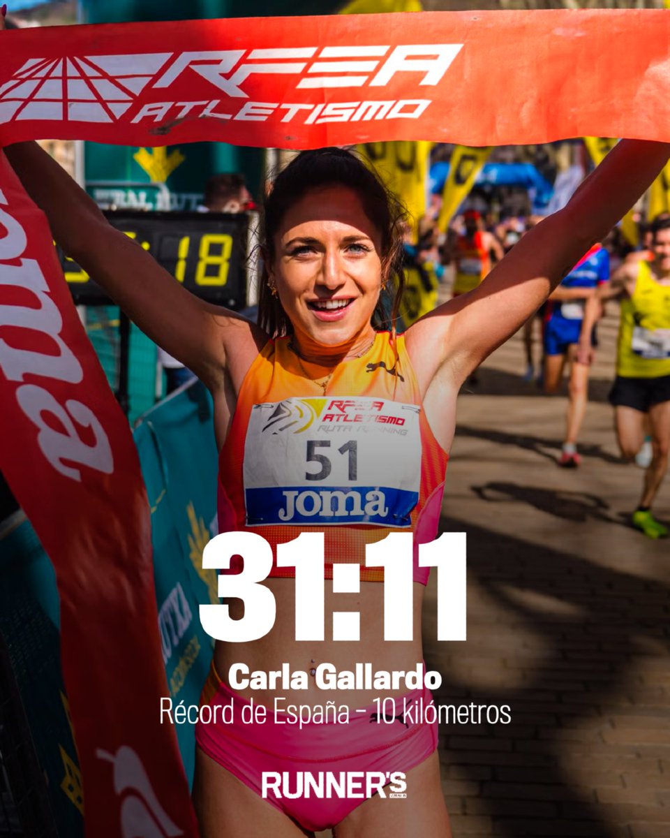 RÉCORD DE ESPAÑA 💥

Carla Gallardo fulmina la plusmarca nacional de 10K de Paula Herrero en Laredo

Todo sobre el récord en: runnersworld.com/es/noticias-ru…
