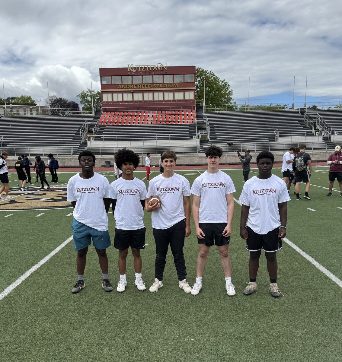 Souderton Football (@soudyfb) on Twitter photo Soudy Indians repping in the first <a href="/KUBearsFootball/">Kutztown Football 🐻</a> camp at Andre Reed Stadium 🔴⚪️🏈🏆 ⭐️🐻
<a href="/TimmyMeehan7/">Timmy Meehan</a>
<a href="/DjecyNgoyi/">Djecy Ngoyi</a>
<a href="/trecy639/">Trecy Ngoyi</a>
@brett_pollock8
<a href="/ares_hw/">Ares Deardorff</a> Soudy Indians repping in the first <a href="/KUBearsFootball/">Kutztown Football 🐻</a> camp at Andre Reed Stadium 🔴⚪️🏈🏆 ⭐️🐻
<a href="/TimmyMeehan7/">Timmy Meehan</a>
<a href="/DjecyNgoyi/">Djecy Ngoyi</a>
<a href="/trecy639/">Trecy Ngoyi</a>
@brett_pollock8
<a href="/ares_hw/">Ares Deardorff</a>