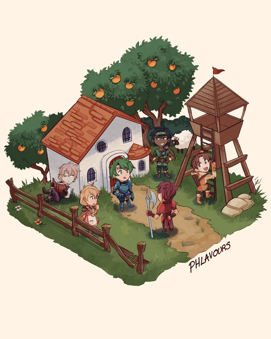 some spot illustrations for a valentia fanzine project i had cooking in 2020. despite not finishing it, these were fun to do!always feel nostalgic for  shadows of valentia in may, can't believe its been 8 years since its release! 