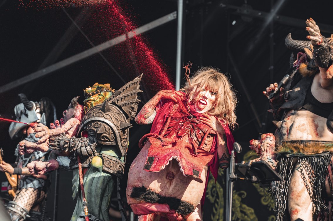 Today @GWAR kicks off their journey on the road with Static X! Check them out and get ready for all those liquids to come pouring down on ya 😉 You can get your tickets at gwar.net 🌐