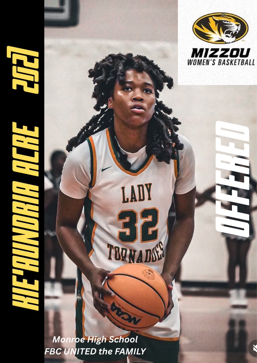 Kie'AundriaAcree2027 (@kieaundriaacre1) on Twitter photo Thankful and blessed to receive an offer from <a href="/KellieHarper/">Kellie Harper</a> and <a href="/MizzouWBB/">Mizzou Basketball</a> !!! Grateful for <a href="/KellieHarper/">Kellie Harper</a> and her staff for believing in me and my abilities. I promise to keep working hard!!!
<a href="/coachsully10/">Jennifer Sullivan</a> Thankful and blessed to receive an offer from <a href="/KellieHarper/">Kellie Harper</a> and <a href="/MizzouWBB/">Mizzou Basketball</a> !!! Grateful for <a href="/KellieHarper/">Kellie Harper</a> and her staff for believing in me and my abilities. I promise to keep working hard!!!
<a href="/coachsully10/">Jennifer Sullivan</a>