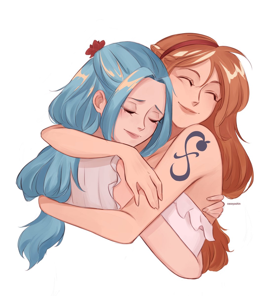 cocoyashin's tweet photo. reunion👩‍❤️‍👩 #onepiece https://t.co/MLCgzWOUfK