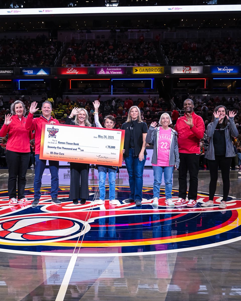 Pacers Sports & Entertainment (@pacerssportsent) on Twitter photo Where science meets sport ❤️🌟
The #WNBAAllStar2025 Host Committee is happy to have Komen Tissue Bank at today’s <a href="/IndianaFever/">Indiana Fever</a> All-Star celebration to present a $75,000 donation as we approach All-Star Cure, a two-day event where our community can be part of the cure by Where science meets sport ❤️🌟
The #WNBAAllStar2025 Host Committee is happy to have Komen Tissue Bank at today’s <a href="/IndianaFever/">Indiana Fever</a> All-Star celebration to present a $75,000 donation as we approach All-Star Cure, a two-day event where our community can be part of the cure by