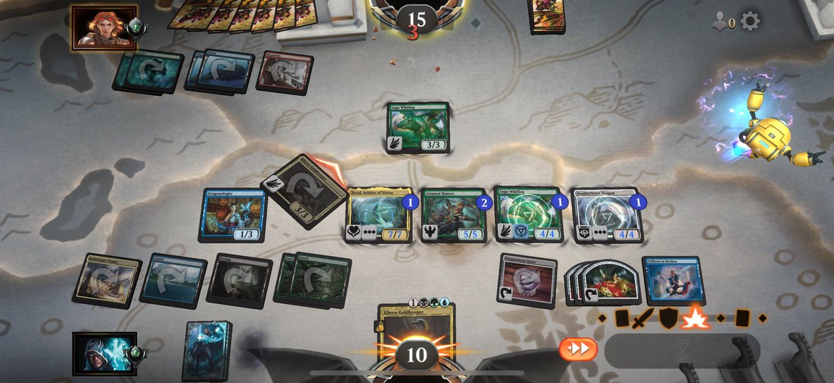 Tarkir Dragonstorm Limited gets a C+ for me as it leaves here soon. 

But my one game going Stillness in Motion into Kheru Goldkeeper into Teval: play infinite spells bumps it to B <a href="/Marshall_LR/">Marshall Sutcliffe</a> <a href="/lsv/">Luis Scott-Vargas</a> <a href="/HAUMPH/">Paul Cheon</a>