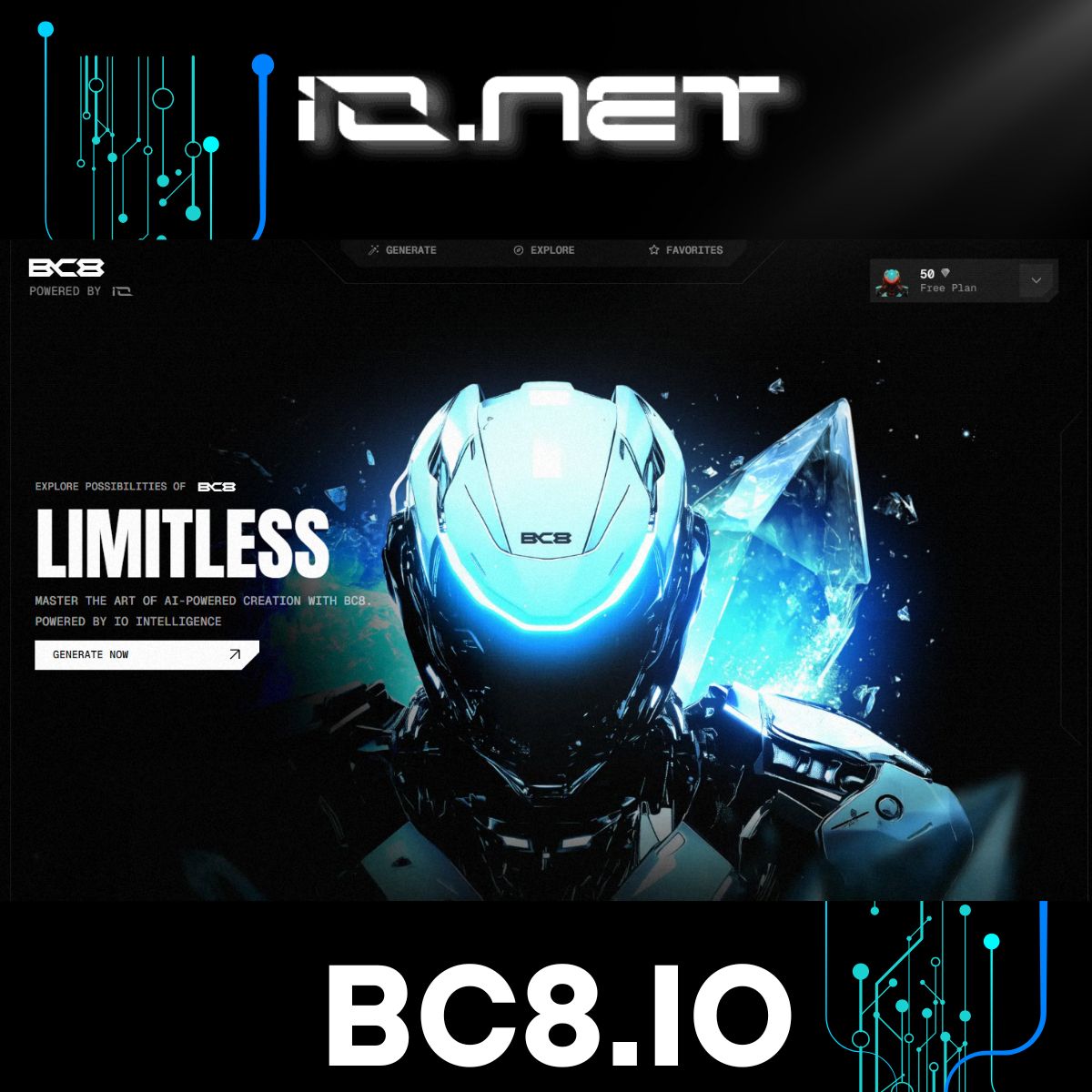 moizcr's tweet photo. Looking for the next-level AI to bring your visual ideas to life? Meet BC8ai an AI powerhouse from that’s turning heads with stunning image generation. Here's why it's a game-changer @Ionet @bc8_official @IonetHindi @net_io37353
#IONation #GPUArmy https://t.co/07Vympl0h4