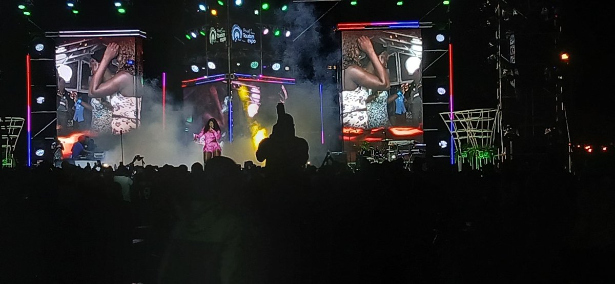beckersempebwa's tweet image. Happening Now: Climax of @poate2025 concert at @spekeresort on stage is #winnienwagi