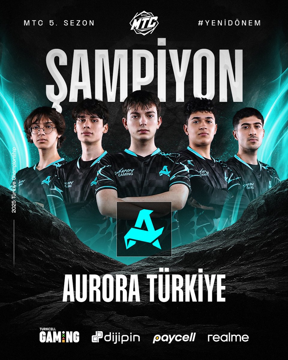 MTC 5. SEZON ŞAMPİYONU AURORA TÜRKİYE 🔥

Büyük Final’de Papara SuperMassive karşısında 4-1 üstünlük sağlayan Aurora Türkiye, MTC 5. Sezon’u birinci olarak bitirdi. Hiç maç kaybetmeyen AUR, MSC 2025’te ülkemizi temsil etme hakkını kazandı 🇹🇷

#MTCS5 #MLBB_MTC #mlbbtr #YeniDönem